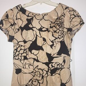 Stop Staring Graphic Tan and Black Cap Sleeve Blouse